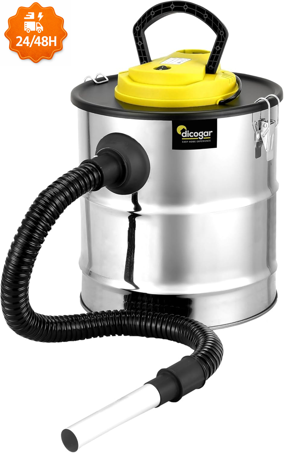 Aspiracenere Professionale 1200W 20L - Filtro HEPA Anti-Polvere