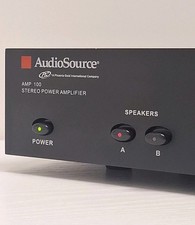 AudioSource AMP 100 Stereo Power Amplifier 2-Channel Dual Source Tested