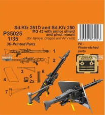 SPHP35025P 1:35 Special Hobby Sd.Kfz.251D Sd.Kfz.250 MG42 with Armor Shield &