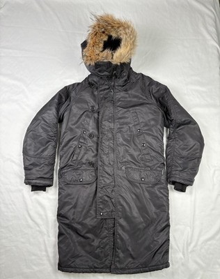 SPIEWAK  TYPE   Nー3B   U S A Spiewak N-3B Parka Mens Medium Black Extreme Cold Weather Hooded