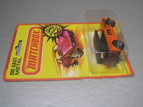 Matchbox Superfast MB18 Field Car Bushwacker Lesney England Blister Pack - Picture 4 of 7