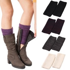 Women Yoga Dance Stepping Foot Socks Knitted Sports Protective Leg Warmer Socks