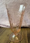 1930s Federal SHARON/CABBAGE ROSE PINK -  FOOTED ICED TEA TUMBLER