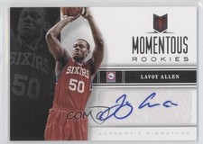 2012-13 Panini Momentum Momentous Rookies Auto Lavoy Allen #43 Auto 0a1