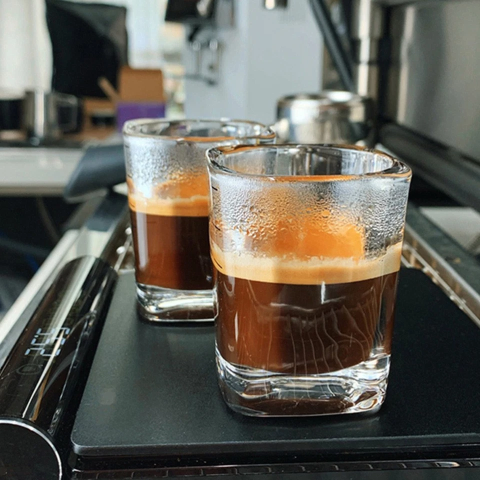 6 Pcs Espresso Cups Measuring and Spoons Set Milk Glass with Scale - Image 2 of 4