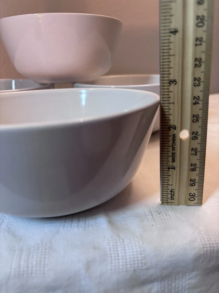 Juego de 4 cuencos de porcelana blancos de 5,5" Ikea of Sweden 12011-1 Foto 4 de 4