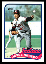 1989 Topps Traded Jesse Orosco #91T Cleveland Indians MLB Baseball Base Set