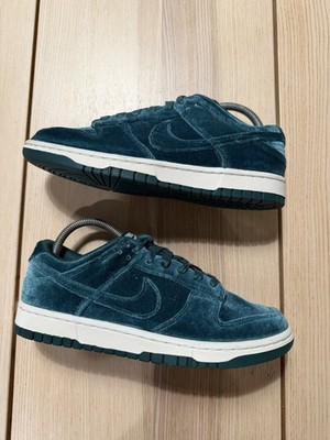Women Nike Dunk Low Atomic Teal Velvet DZ5224-300 Size 8.5