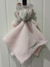 BLANKETS BEYOND PINK GRAY ELEPHANT BABY SECURITY LOVIE LOVEY NUNU NWT