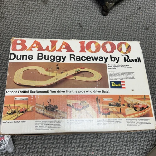 REVELL BAJA 1000 DUNE BUGGY SLOT CAR SET U-3078 See Pics