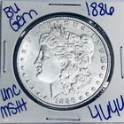 1886 BU UNCIRCULATED MORGAN SILVER DOLLAR AUTHENTIC U.S. MINT FREE SHIPPING 4644
