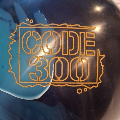 STORM CODE 300 Bowling Ball Blue/Black USBC Approved Drilled