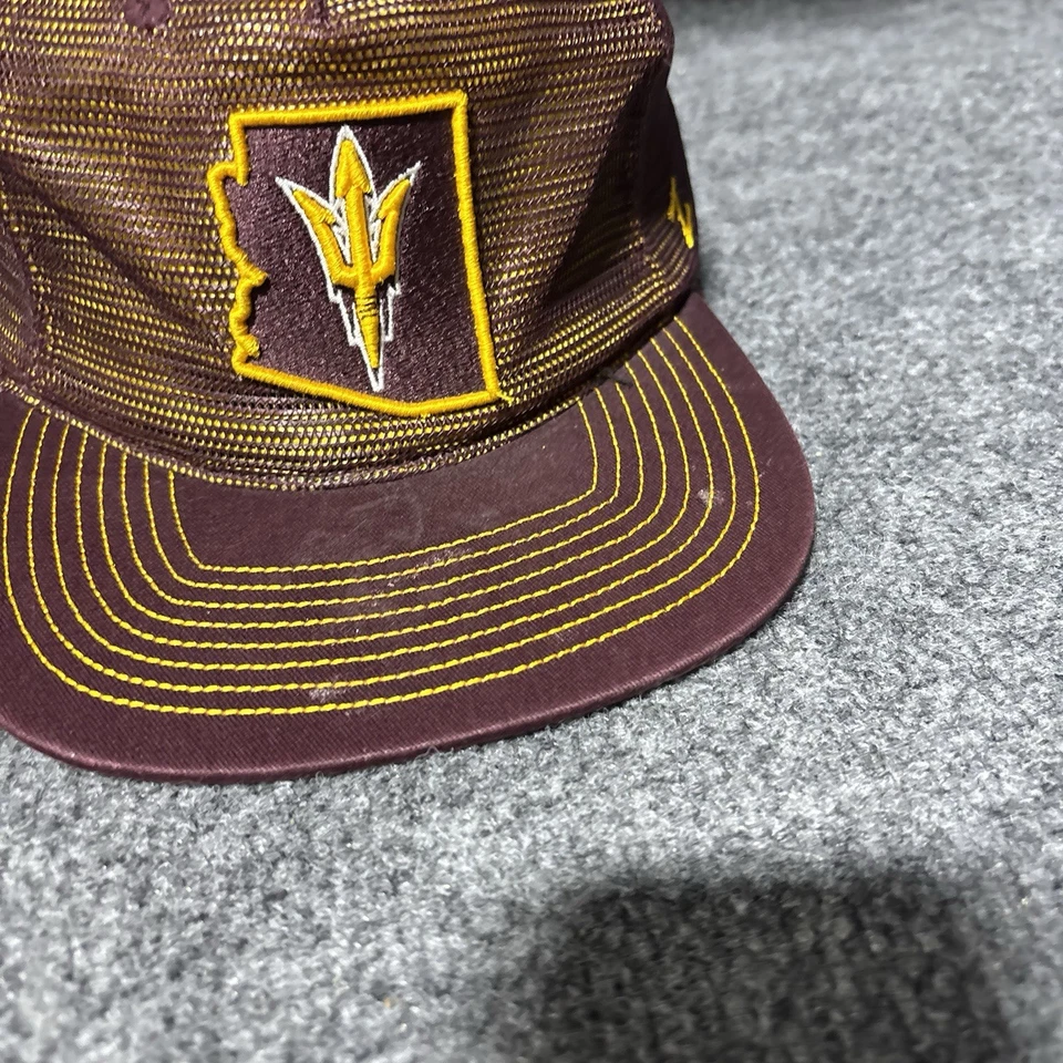 Arizona State Sun Devils Snapback Hat Cap Adult Maroon Zephyr Mens Baseball* - Image 2 of 4