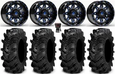 Fuel Lethal Blue 14" Wheels 27" Cryptid Tires Sportsman 550 850 1000
