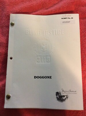 ORIGINAL SCRIPT BLIND JUSTICE DOGGONE STEVEN BOCHCO RON ELDARD NICHOLS