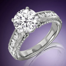 Certified IGI Lab Grown 2.50 Ct Round Cut Diamond Wedding Ring 18k White Gold