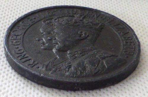 Great Vintage Official Bronze George VI Coronation Medallion 1937. - Picture 5 of 11