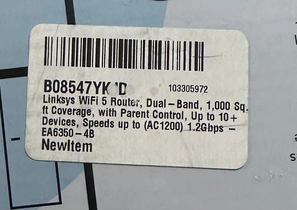 Linksys EA6350-4B 1200 Mbps 4 Port 1000 Mbps Wireless Router - FREE USA SHIPPING - Image 3 of 4