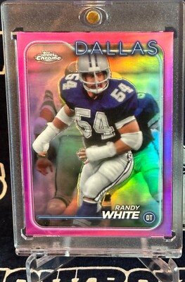 2024 Topps Chrome PINK REFRACTOR Dallas Cowboys RANDY WHITE Insert #48 Maryland
