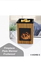 GLOWING FIREPLACE PLUG IN WAX WARMER FOR SCENTED WAX