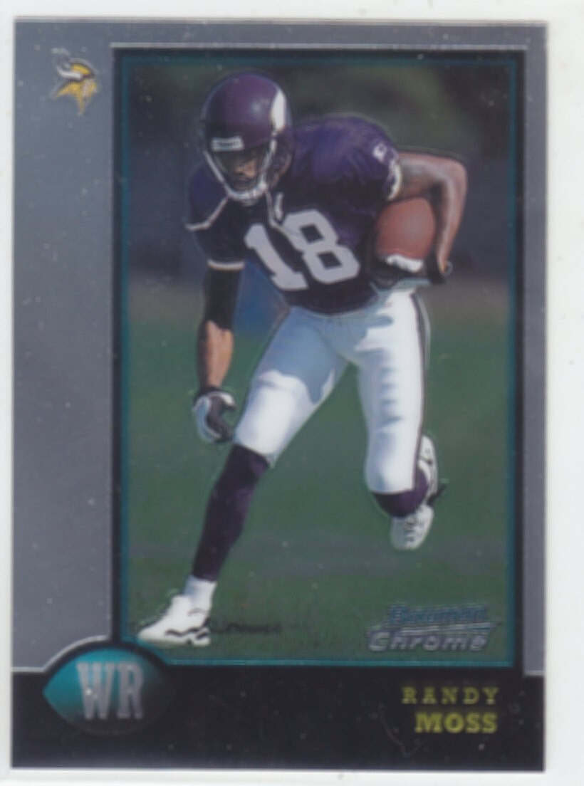 1998 Bowman Chrome RANDY MOSS RC #182 MINNESOTA VIKINGS