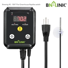 BN-LINK Digital Temperature Controller Thermostat Outlet For Heat Mat Seed 120V