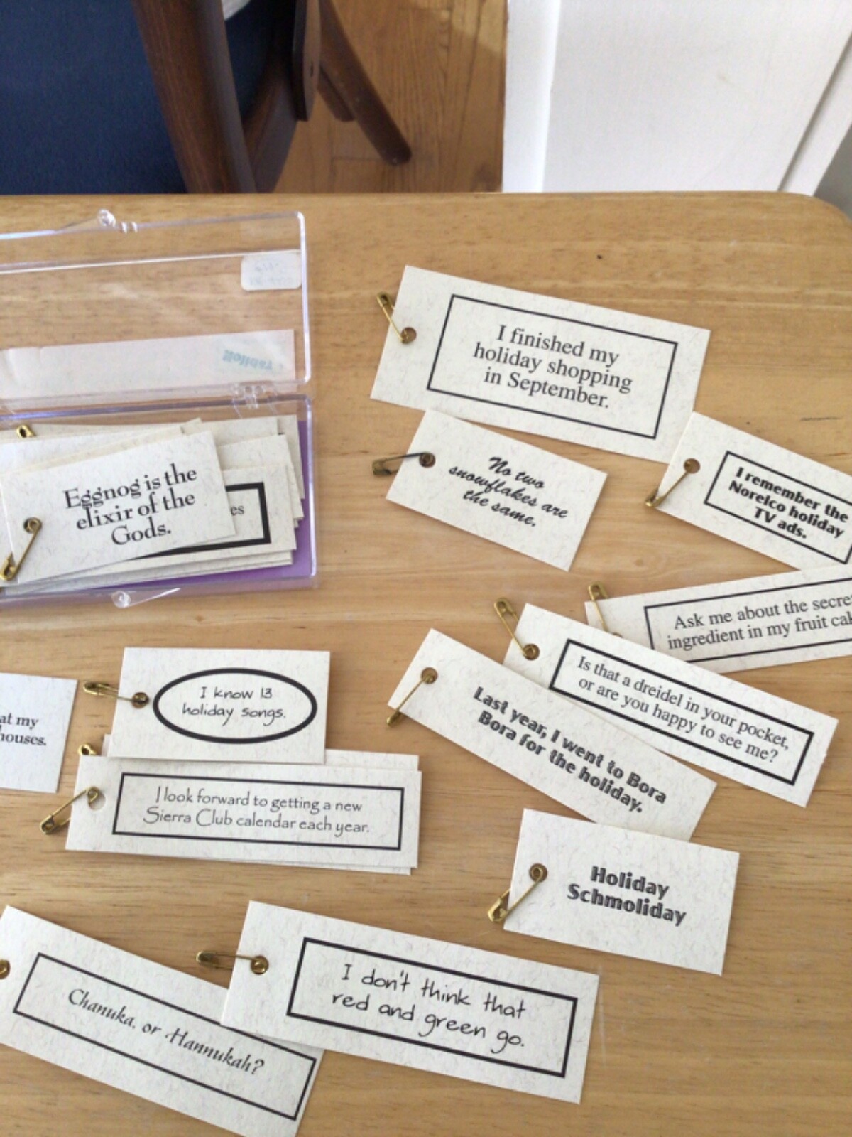 4 Party in a Box Ice Breakers + fun Napkin Rings…starts conversations ...