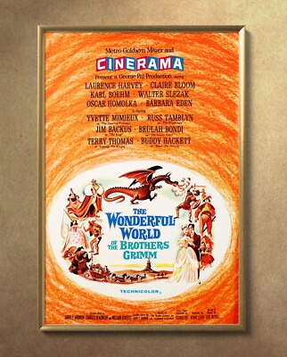 Wonderful World of Brothers Grimm 1962 Movie Poster 24''x36'' Glossy Unframed 6236