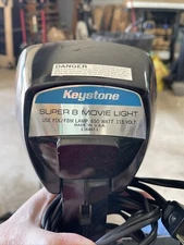 GE Keystone Super 8 Movie Light E36487-1 Black Bright Light w/Carrying Case