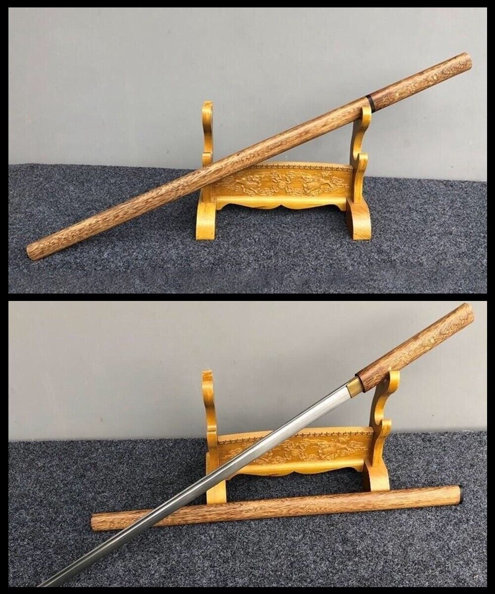 Japanese hualee wood shirasaya Samurai sword Ninja Wakizashi Tanto Full Tang