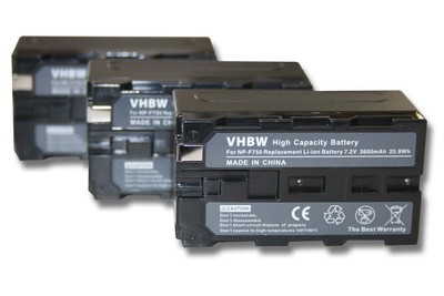 Vhbw 3X Batterie Compatible Avec Hitachi VM-E635LA, VM-E635LE, VM-E565, VM- E565LE, VM-E555, VM-E645 Caméra Vidéo Caméscope (1800mAh, 7,2V, Li-ION