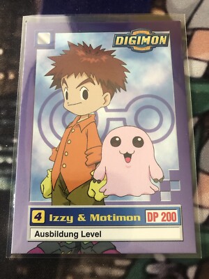 Digimon Animated Series 1 07/34 Izzy & Motimon 1999 NM German/Deutsch