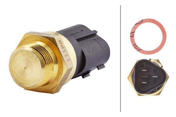 HELLA Temperature Switch, radiator fan VW,AUDI,SKODA 6ZT 007 800-111 1J0959481A,1J0959481A,1J0959481A 1J0959481A - Image 3