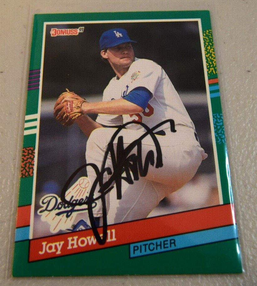 1991 DONRUSS JAY HOWELL-LA DODGERS AUTOGRAPHED  CARD