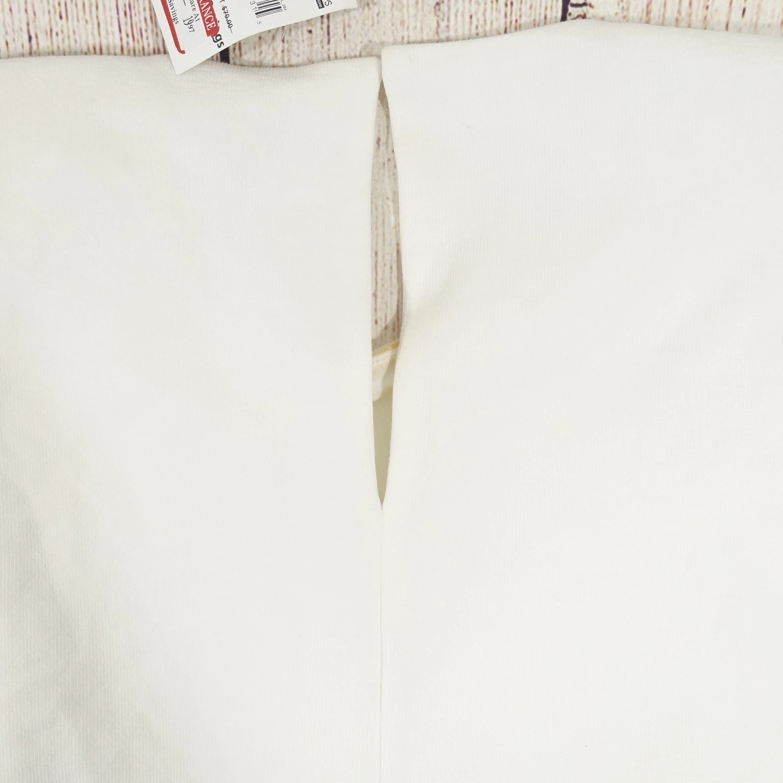 OFF WHITE ABITO TUBINO DONNA INFINITO ROSA OFF BIANCO AVORIO MAGLIA GRANDE DIFETTO