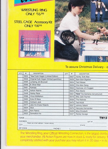 The Wrestler Magazine December 1988 Wrestling Ric Flair Kerry Von Erich WWF NWA - Picture 9 of 10