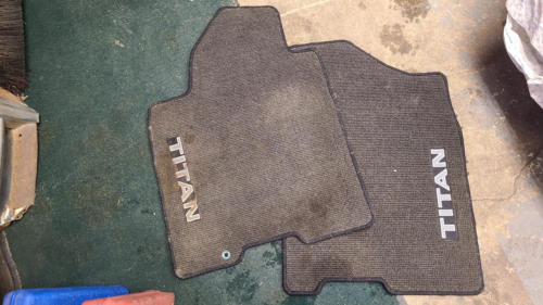 Nissan Titan Front Floor Mats Driver Passenger 04-12 OEM