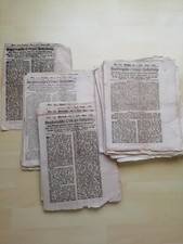 Augsburgische Ordinari Postzeitung - mehrere Jahrg&auml;nge 1797, 1789, 1787 1849 etc