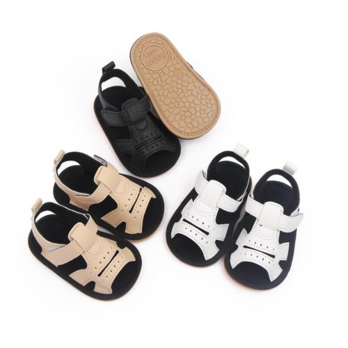 Baby Girls Boys Toddlers Soft Sole Prewalker Newborn Pram Shoes Casual Sandals - Picture 5 of 17