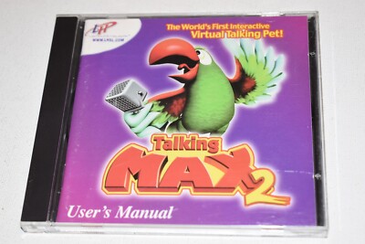 Talking Max 2 PC CD L&H World's First Interactive Virtual Talking Pet Parrot