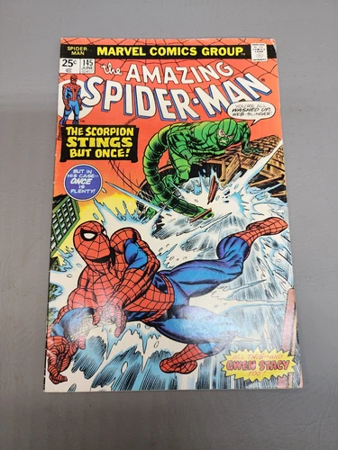 (Grade 6.5 - Fine+) Amazing Spider-Man #145 (1975)  Spidey Vs. Scorpion