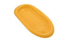 Superio 36" Yellow Toboggan Snow Sled for Kids Durable Plastic Slider w/ Handles