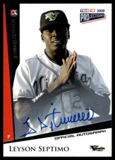 2009 TriStar PROjections Autographs Leyson Septimo Auto Visalia Oaks #3 Card