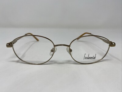 Fundamentals F106 BR 54-17-135 Brown Metal Full Rim Eyeglasses Frame KA00