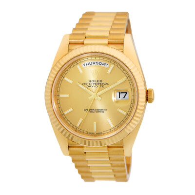 ROLEX 18K Yellow Gold 40mm Day Date President 228238 Box Lifetime