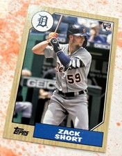 2022 Topps Archives - 1987 Topps Design #242 Zack Short (RC)