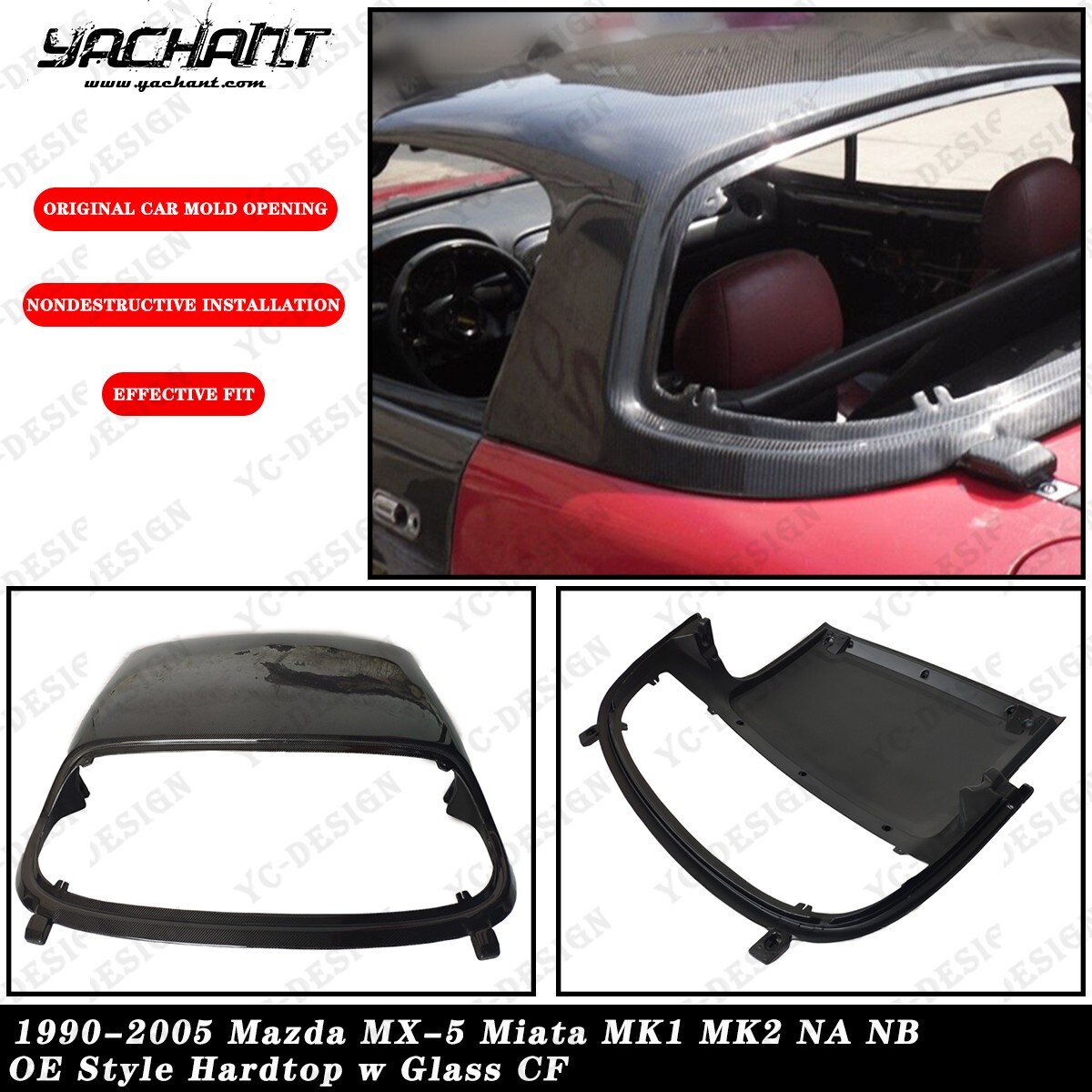 1990-2005 Mazda MX-5 Miata MK1/MK2 NA/NB Carbon HardTop w