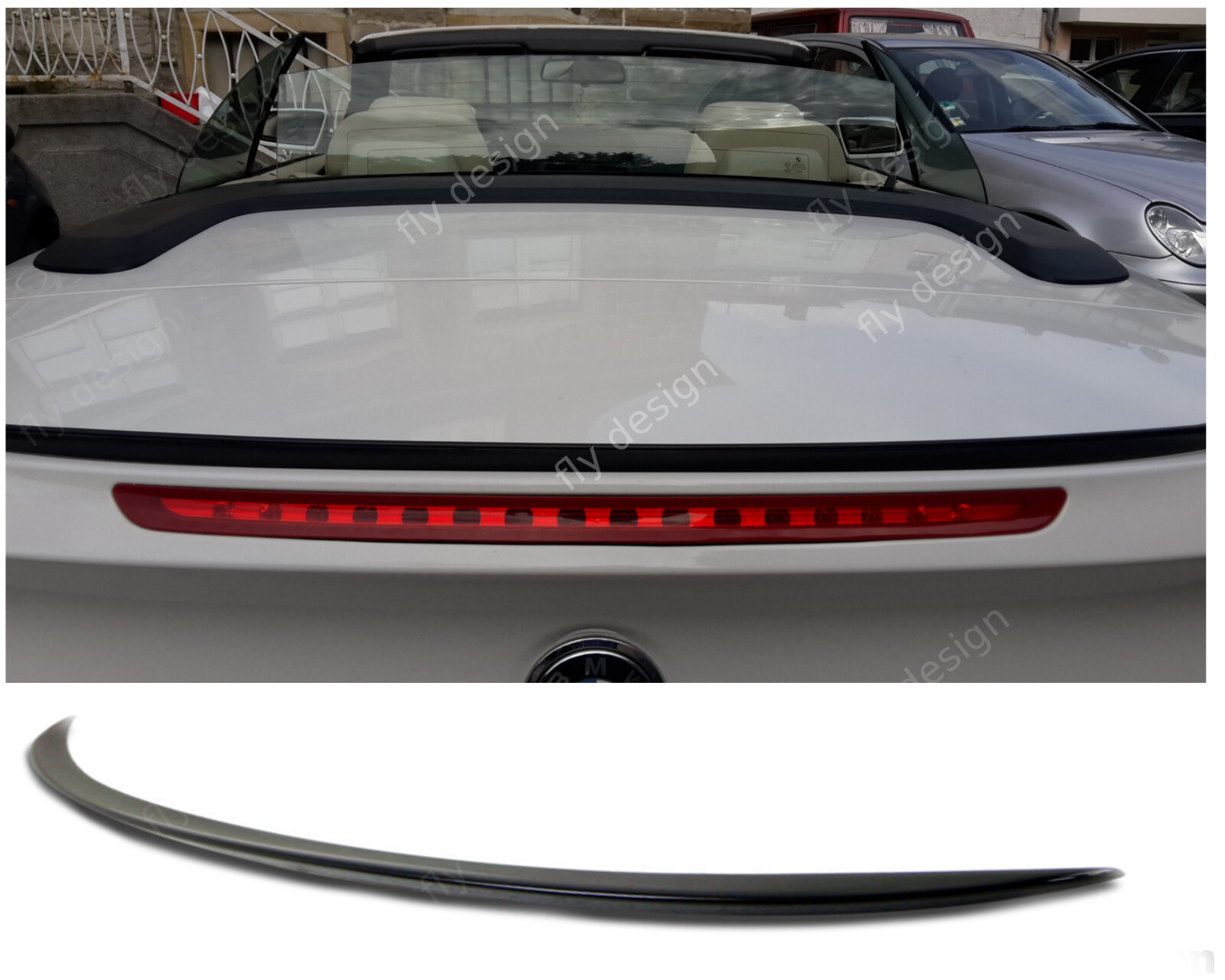 Fits BMW F12, Tuning Convertible Rear Spoiler Lip Rear Lip Wing Apron Splitter