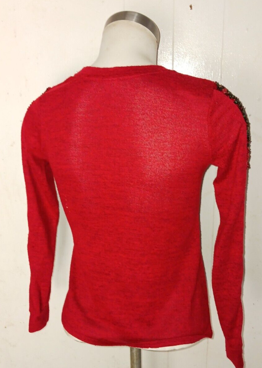 Holiday Time Reversible Flip Sequin Christmas Swe… - image 6