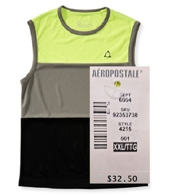 A87 NEW Reflective Active Gym Mesh Colorblock Muscle Tee Tank Big Mens 2XL QCO